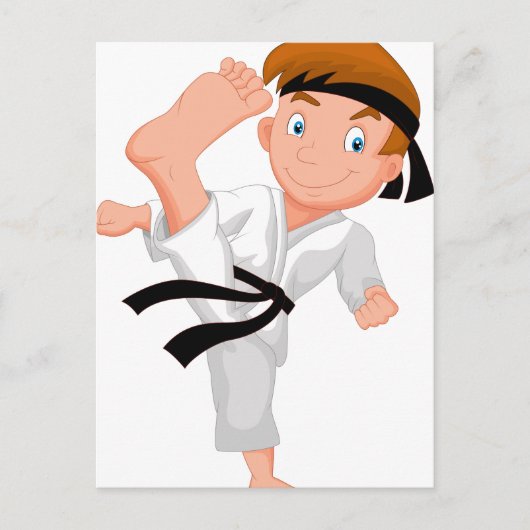 KARATE BOY BRIEFKAART (Voorkant)
