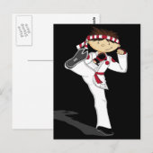 Karate Boy Briefkaart (Voorkant / Achterkant)