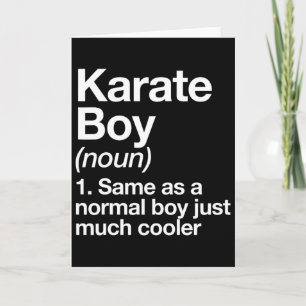 Karate Boy Definitie Grappige vechtsporten Kaart