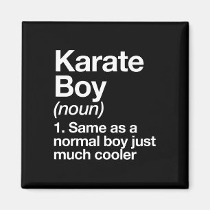 Karate Boy Definitie Grappige vechtsporten Magneet