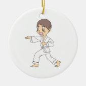 KARATE BOY KERAMISCH ORNAMENT (Voorkant)