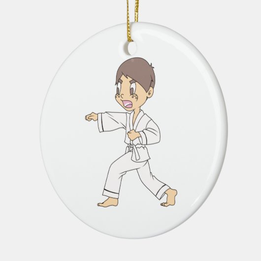 KARATE BOY KERAMISCH ORNAMENT (Links)