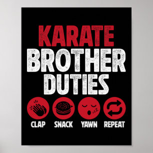 Karate broer plichten Karate Broer Poster