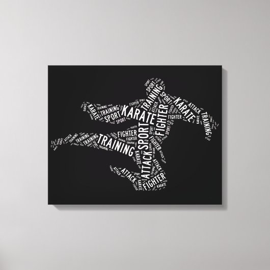 Karate Canvas Afdruk (Voorkant)