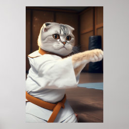 Karate Cat 90 Poster