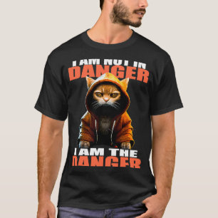 Karate Cat Ik ben niet in gevaar.. ik ben een geva T-shirt