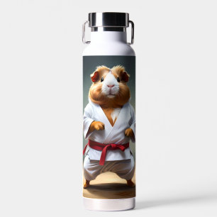 **"Karate Champion: The Fearless Guinea Pig"** Waterfles