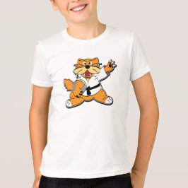 Karate Chopping Cat T-shirt