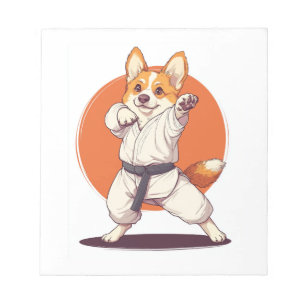 Karate Corgi � Vechtkunst Hond Notitieblok