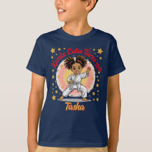 Karate Cutie Verjaardag Meisje Viering Martial Art T-shirt