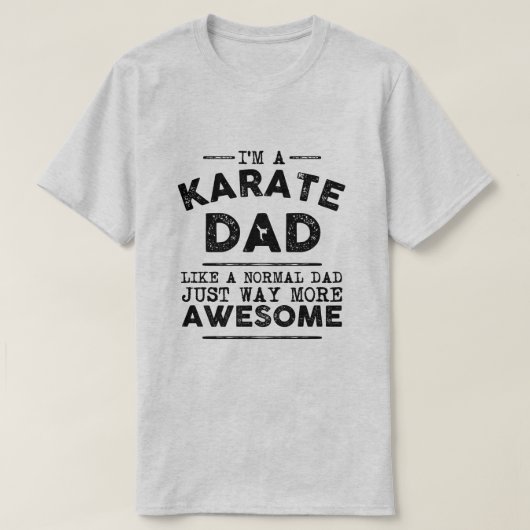 Karate Dad (zwart) T-shirt (Design voorkant)