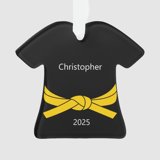 Karate de ceinture jaune personnalisé (devant)