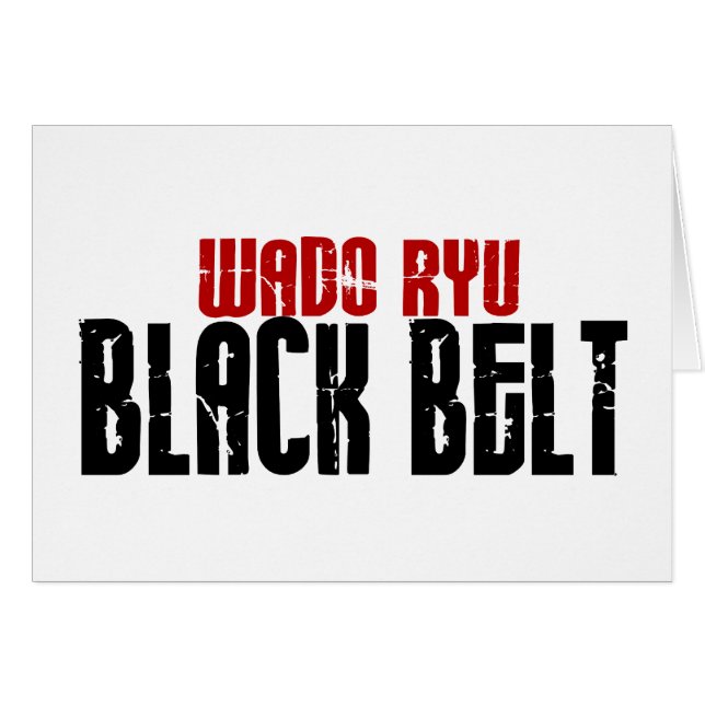 Karaté de ceinture noire de Wado Ryu (Devant horizontal)