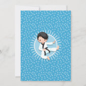 Karate de cheveux noirs Judo Boys Invitation d'ann (Dos)