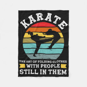 Karate De Kunst Van Het Vouwen Van Kleren Martial  Fleece Deken