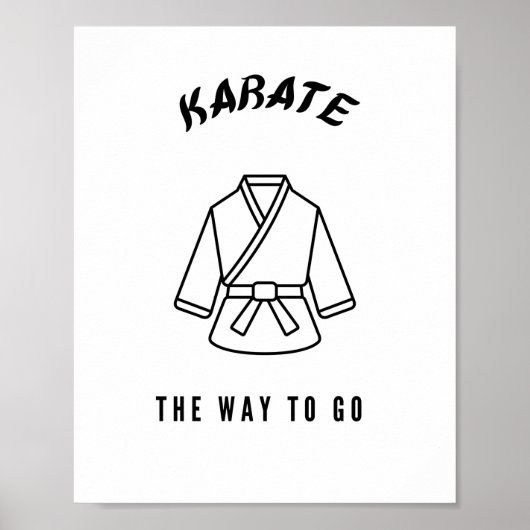 Karate de weg naar weg poster (Voorkant)