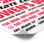 Karate Design, Karate Class Adverteren Poster (Hoek)