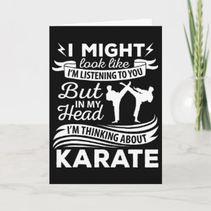 Karate Docent Karateka Student Martial Arts Liefhe Kaart