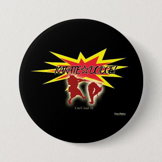 KARATE☆DODGE! RONDE BUTTON 7,6 CM (Voorkant)