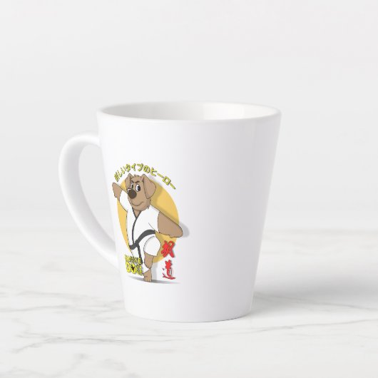 Karate Dog | Latte Mug (Angle gauche)