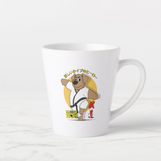 Karate Dog | Latte Mug (Droite)