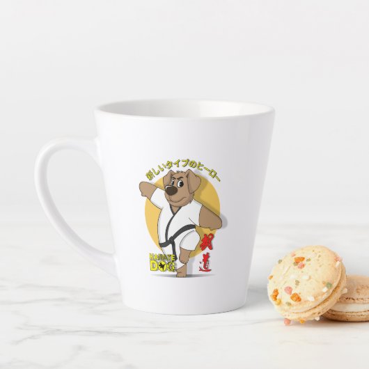 Karate Dog | Latte Mug (En situation)