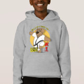 Karate Dog | Sweat à capuche pour enfants (Devant)