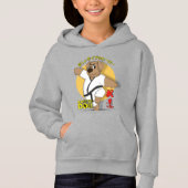 Karate Dog | Sweat à capuche pour enfants (Devant)