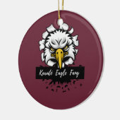 Karaté Eagle Fang T-Shirt Keramisch Ornament (Links)