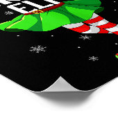 Karate Elf Christmas Girls Women Elf Squad Xmas Fa Poster (Hoek)