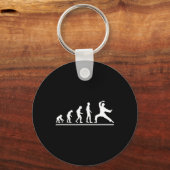 Karate Evolution Karate Chop Men Funny Karateka Sleutelhanger (Voorkant)