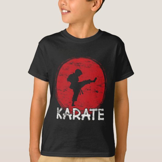 Karate Fighter Boy - Japan - Child Does Karate Kic T-shirt (Voorkant)