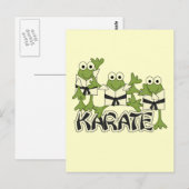 Karate Frogs Tshirts en Gifts Briefkaart (Voorkant / Achterkant)