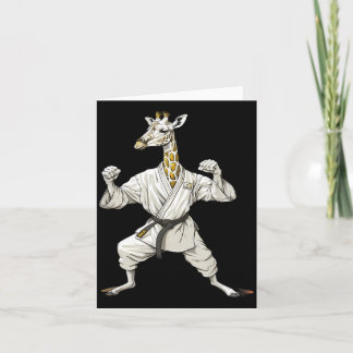 Karate Giraffe Motief Taekwondo Jiu-Jitsu Mma Kaart