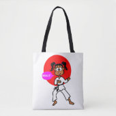 Karate Girl Canvas tas (Voorkant)