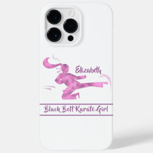 Karate Girl Pink Paars Modern Martial Art uit Japa Case-Mate iPhone 14 Pro Max Hoesje