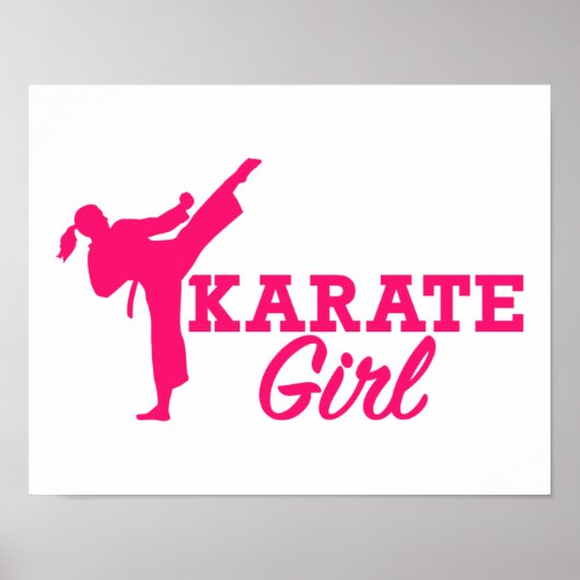 Karate girl poster (Voorkant)