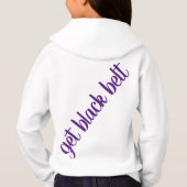 Karate Girl rose violet ceinture noire moderne ten (Dos)