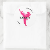 Karate Girl Stickers Anniversaire (Sac)