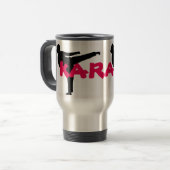 Karate Girl Travel Mug Reisbeker (Voorkant links)
