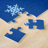 Karate Girls Glitter en Bow Snowflake Legpuzzel (Zijkant)