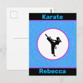 Karate Girls Sparkle Briefkaart (Voorkant / Achterkant)