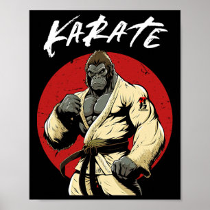 Karate Gorilla Karateka Poster