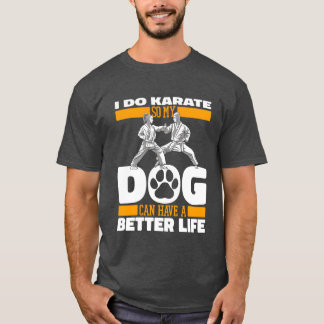 Karate Hond vrienden T-shirt