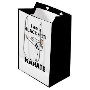 Karate Ik ben een Zwarte Gordel Karate Medium Cadeauzakje