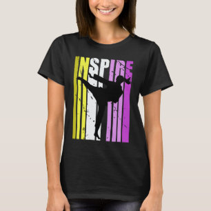 Karate inspireert mooie kleuren Inspirerende Motiv T-shirt