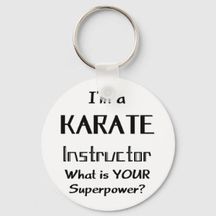 karate instructeur sleutelhanger