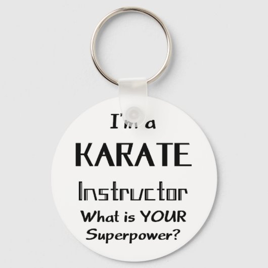karate instructeur sleutelhanger (Voorkant)