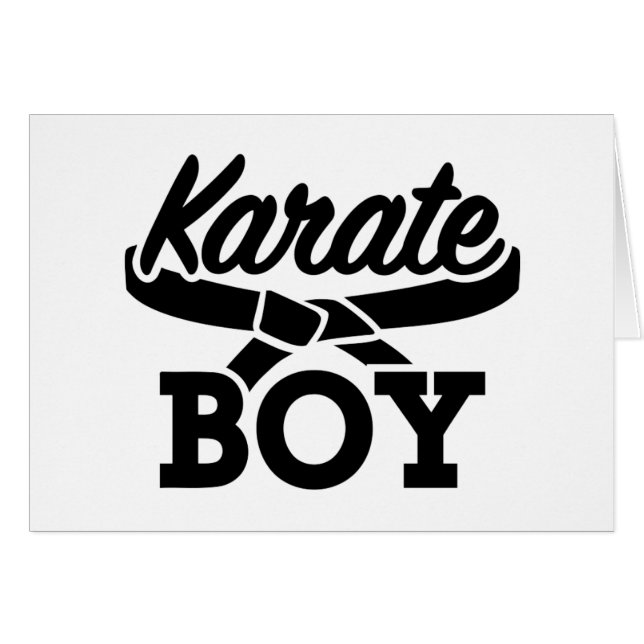 Karate jongen (Voorkant Horizontaal)