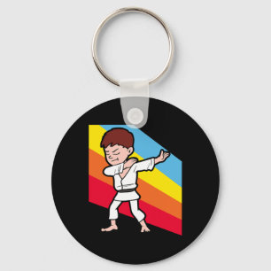 Karate Judo Jujutsu Taekwondo Kickboksen Dabbing D Sleutelhanger